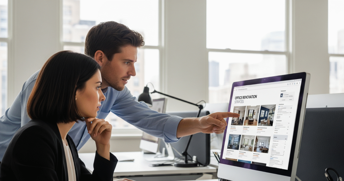 Team HRGA sedang mencari jasa renovasi kantor