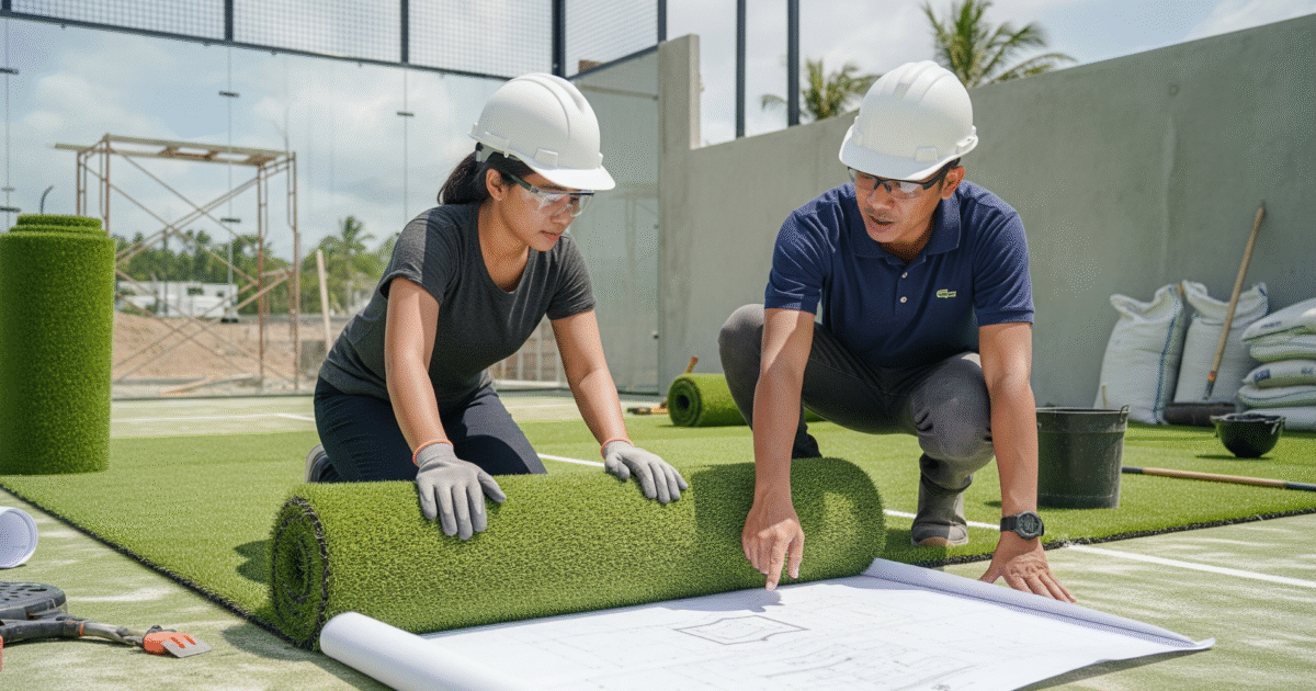 Lapangan Padel dengan kontraktor berpengalaman