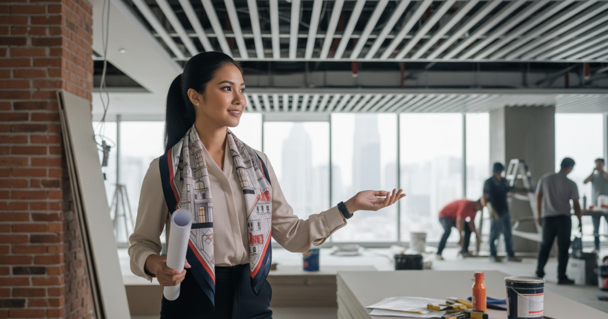 HRGA sedang melihat renovasi kantor
