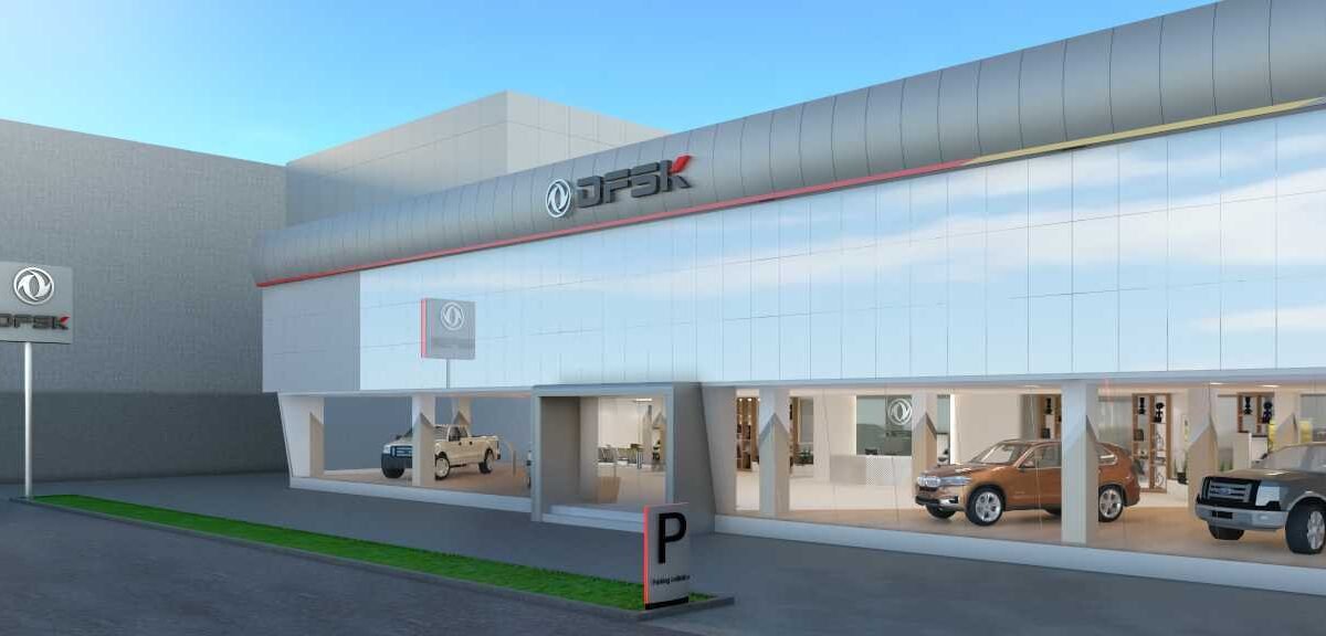 desain showroom mobil modern