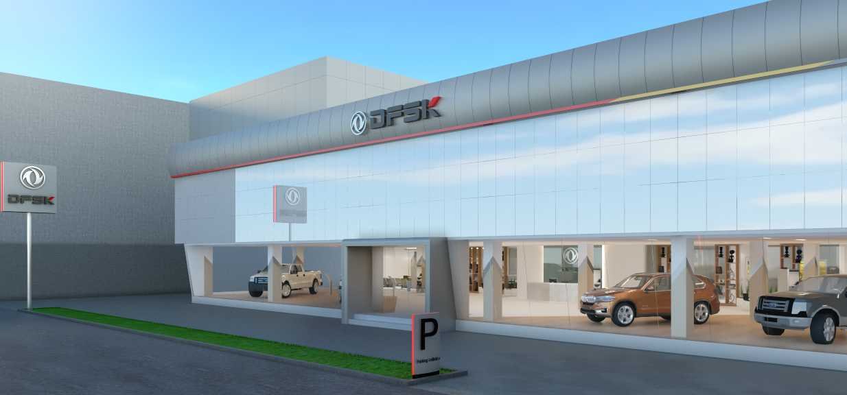 desain showroom mobil modern